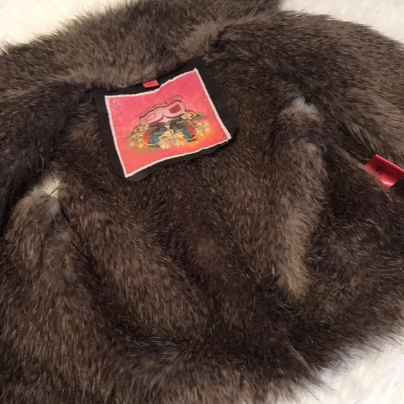 COLLECTIONS faux fur and faux suede vest size XS - Picture 7 of 13